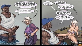 Art Class season #2 ep #8 - Older White Lady Fuck Rough by Huge Cock Ebony Man || Older snatch