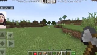 Minecraft Gameplay #2 / getting wood to start building a house // WITH FACECAM