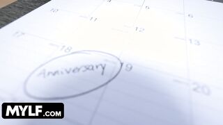 Mylf Labs - Big Boobed Blonde Milf Impresses Her Future Boss And Helps Him Release The Sexsual Tension