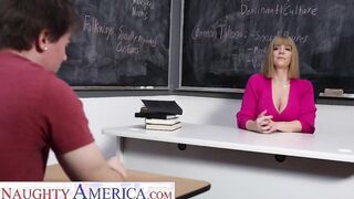 Sensual America - Huge tit teacher Sara Jay helps school girl