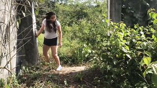 Sexo al aire libre con cougar hispanic