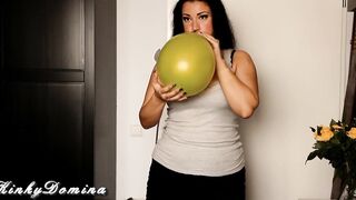 Popping Balloons with Square Acrylic Nails