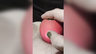 Giving myself multiple grooling squirting orgasms! Closeup cunt twitching and cumming