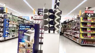 Stalker records chick inside WALMART outside! She Has no Lingerie
