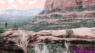 Lusty hiking with TheFoxxxLife