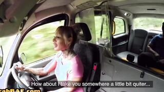 Big Tit cougar cabbie blows after getting boned by hung black