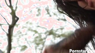 Big Tit Anna Nova Blows A Long Ebony Dick Outdoor
