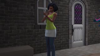 Black Barmaid Entertaining 2 Cops At The Back Alley (Promo)