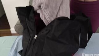 Cutie Blonde Masseuse Chloe Temple is Obsessed with Client's big black dick