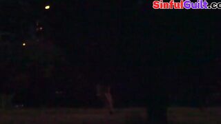 Big Boobed pickedup european Cutie ride dick into this outdoors van