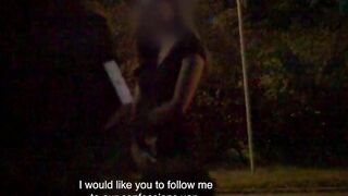 Big Boobed pickedup european Cutie ride dick into this outdoors van
