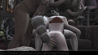 Halloween monsters /Freddy, Jason, Werewolf/ pounded adorable women inside warehouse part2 - TALES FOR ADULTS /