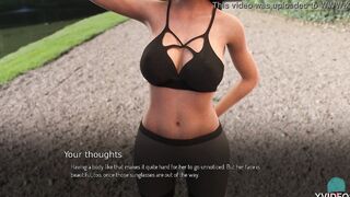 COLLEGE TIED #31 - Hottie jogger inside the park