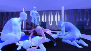 SHE GOT GANGBANGED BY ALIENS !!! (3D BINAURAL ASMR) /SIMS 4/