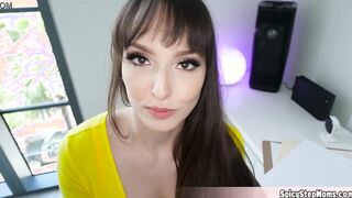 Goddess dark haired stepmom Lexi is a bookeeper and she is