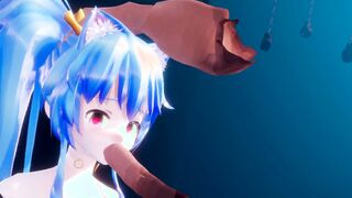 3d anime mmd - senmei pull remaster (autumnjelly)