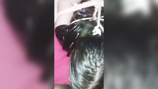 INTENSE DEEP THROAT FACE NAILED CUM INSIDE MOUTH WHILE HOGTIED - FETISH BJ