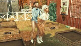 Sims four. Merry Farmers. Part three - Impudent next door