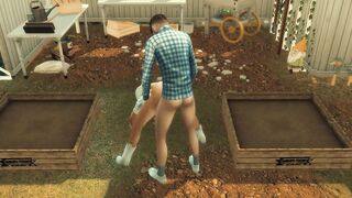 Sims four. Merry Farmers. Part three - Impudent next door