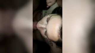 Topless Chained Up Spider Gag FaceFuck Head Facial up the nose LOL