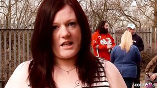 Red Head Mom next Door Seduce to Double Pussy Sex Threesome
