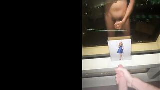 Signed Ashley Benson Cum Tribute on Las Vegas strip