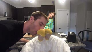 Turned On Step Son Licks My Sweet Sweaty Nylon Soles! (FULL