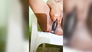 A little if EVERYTHING- squirting, peeing, ass plug, dildo, nipple piercing…