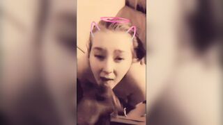 (TFOM#2)AYMO AND SAMMII PERSONAL HOE BIMBO Takes yet another Big Facial SLOW MOTION