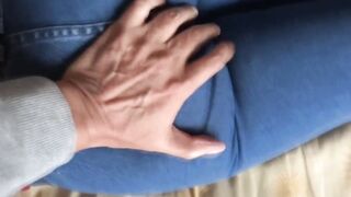 Spying on older woman into her bed while she rests,