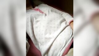 Stepsister woke up thinking of a long long penis and jizzes all over having multiple orgasms