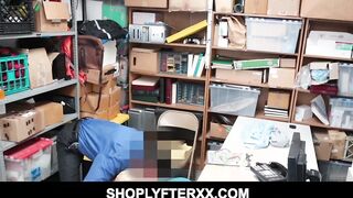 Hottie buzzed african 18 yo shoplyfter with amazing body and jugs