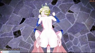 Watching Saber’s jugs bounce as you fucked her from your