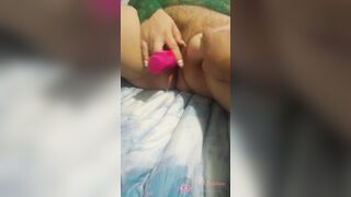 Filling my pussy with my dildos! Can't hold it at the end!