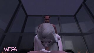 DEMONS HOLD ANGEL AND DOUBLE PENETRATION INSIDE THE VIRGIN - 3D ANIMATION