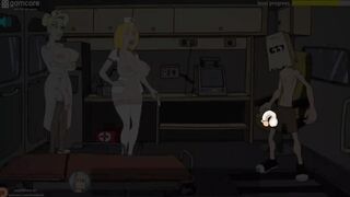 Fuckerman - Three-Way inside an Ambulance || Nurse Anal Double Penetration at Hospital