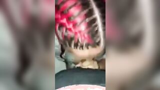 White girls blows BBC