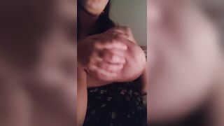 Natural Big titties solo play