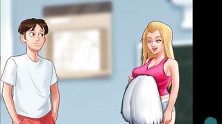 SUMMERTIME SAGA #46 • Cheerleader comparing their voluptous breasts