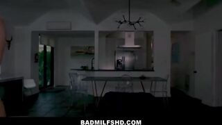 Huge Jugs milf Stepmom & Goddess Slim 18 Step Daughter 3Some