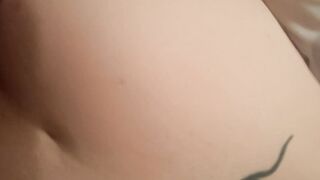 Hoe fucks huge penis doggy