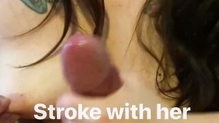 Pretty JOI with cum countdown - Mom bj, hand job and creampie