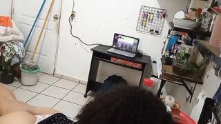 Old Mom Cleaning Her Room three