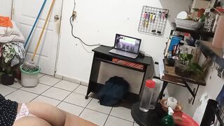 Old Mom Cleaning Her Room three