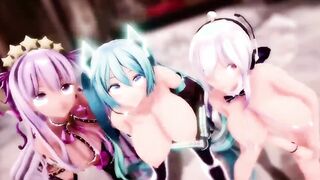 【MMD R-19 yo SEX DANCE】TASTY BAE BOOBIES SWEET SATISFACTION YUMMY INSANE SEX 甘い喜び [MMD]