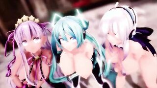 【MMD R-19 yo SEX DANCE】TASTY BAE BOOBIES SWEET SATISFACTION YUMMY INSANE SEX 甘い喜び [MMD]