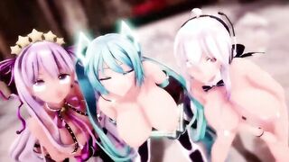 【MMD R-19 yo SEX DANCE】TASTY BAE BOOBIES SWEET SATISFACTION YUMMY INSANE SEX 甘い喜び [MMD]