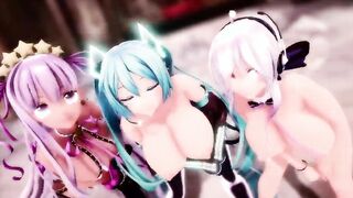 【MMD R-19 yo SEX DANCE】TASTY BAE BOOBIES SWEET SATISFACTION YUMMY INSANE SEX 甘い喜び [MMD]