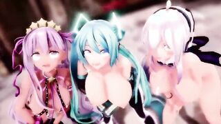 【MMD R-19 yo SEX DANCE】TASTY BAE BOOBIES SWEET SATISFACTION YUMMY INSANE SEX 甘い喜び [MMD]