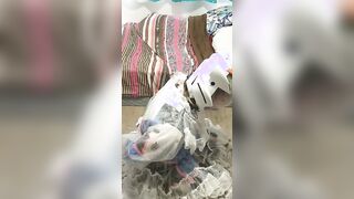 Dva Clear RUBBER Maid Handcuff Escape Light Breathplay Kigurumi